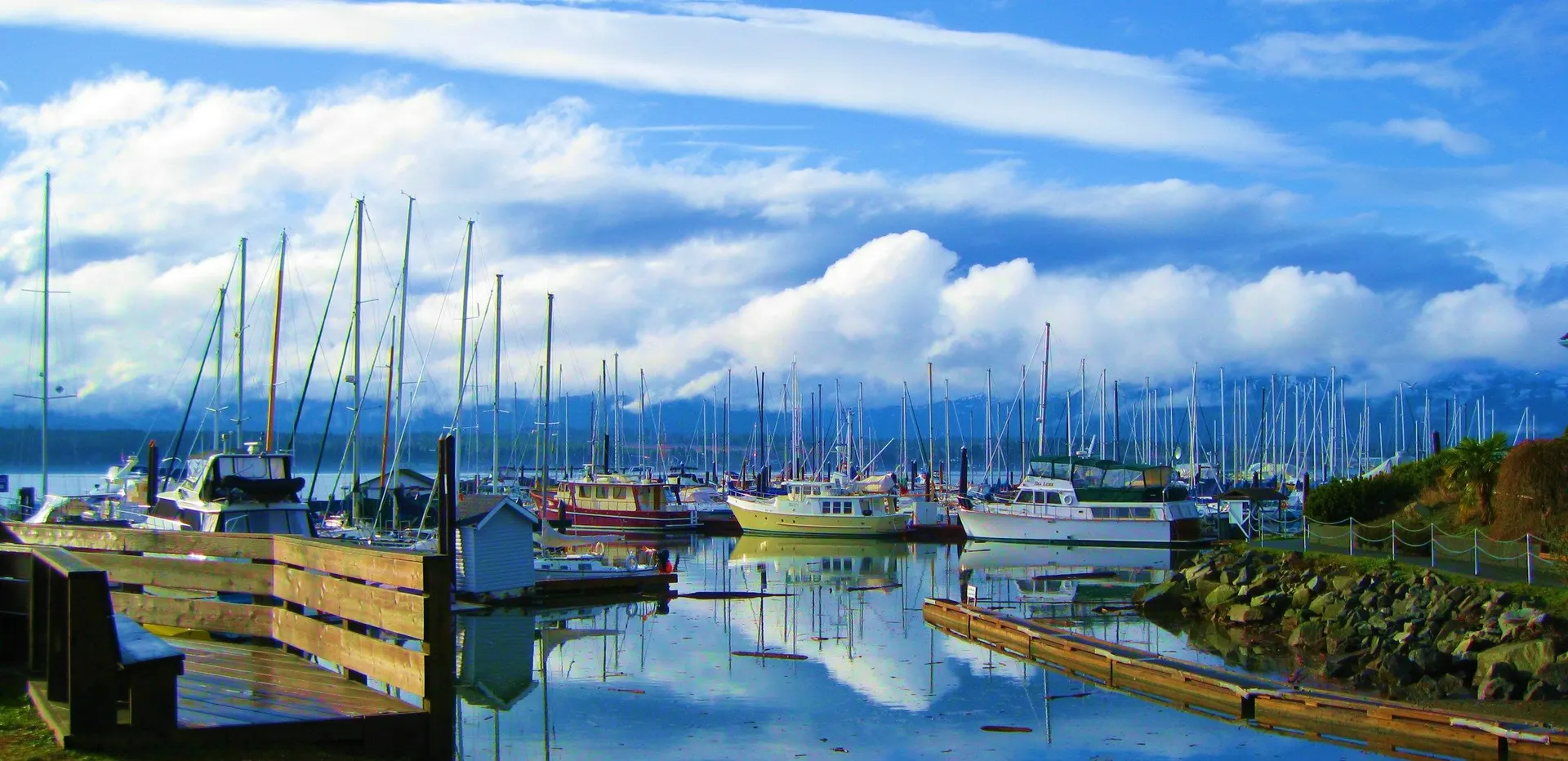 Boats at the Comox docks