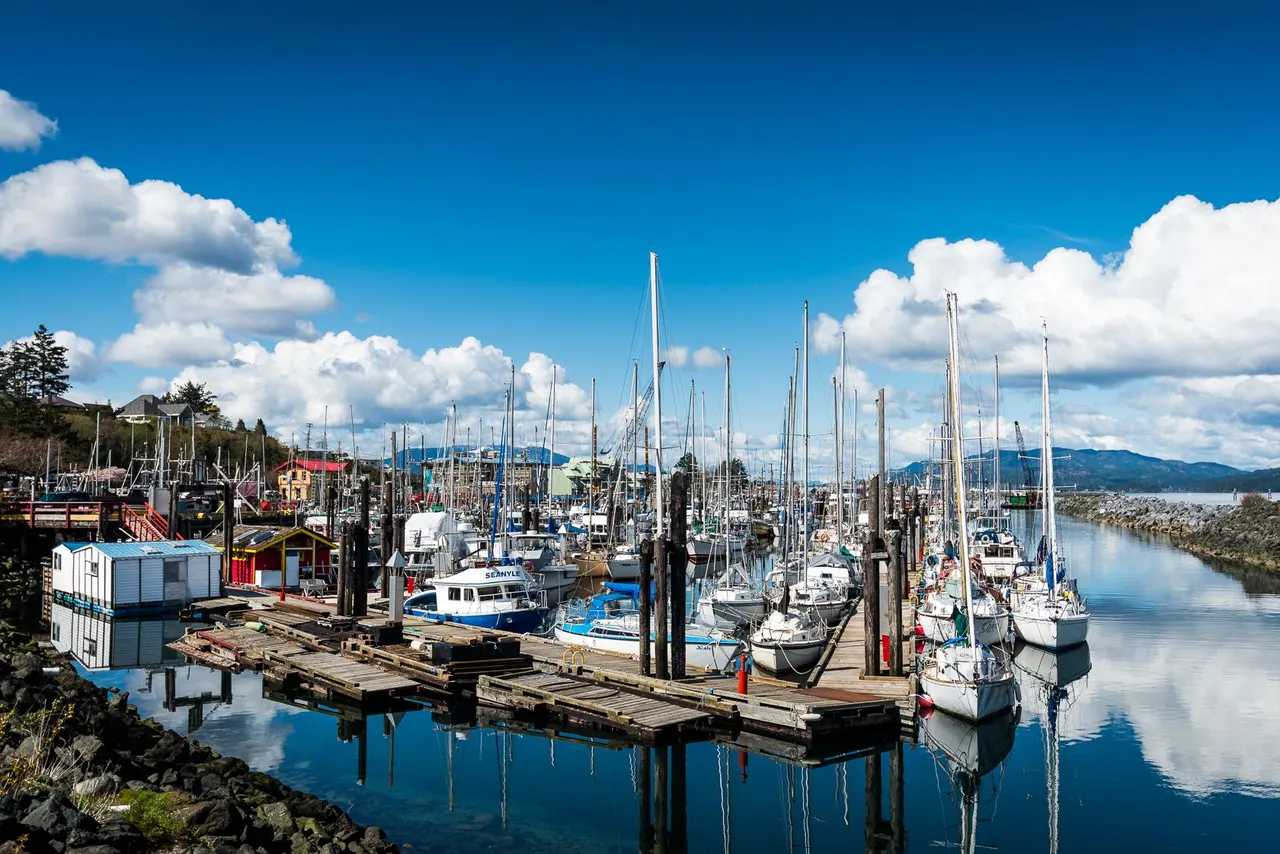 Boats in the marina at Campbell River